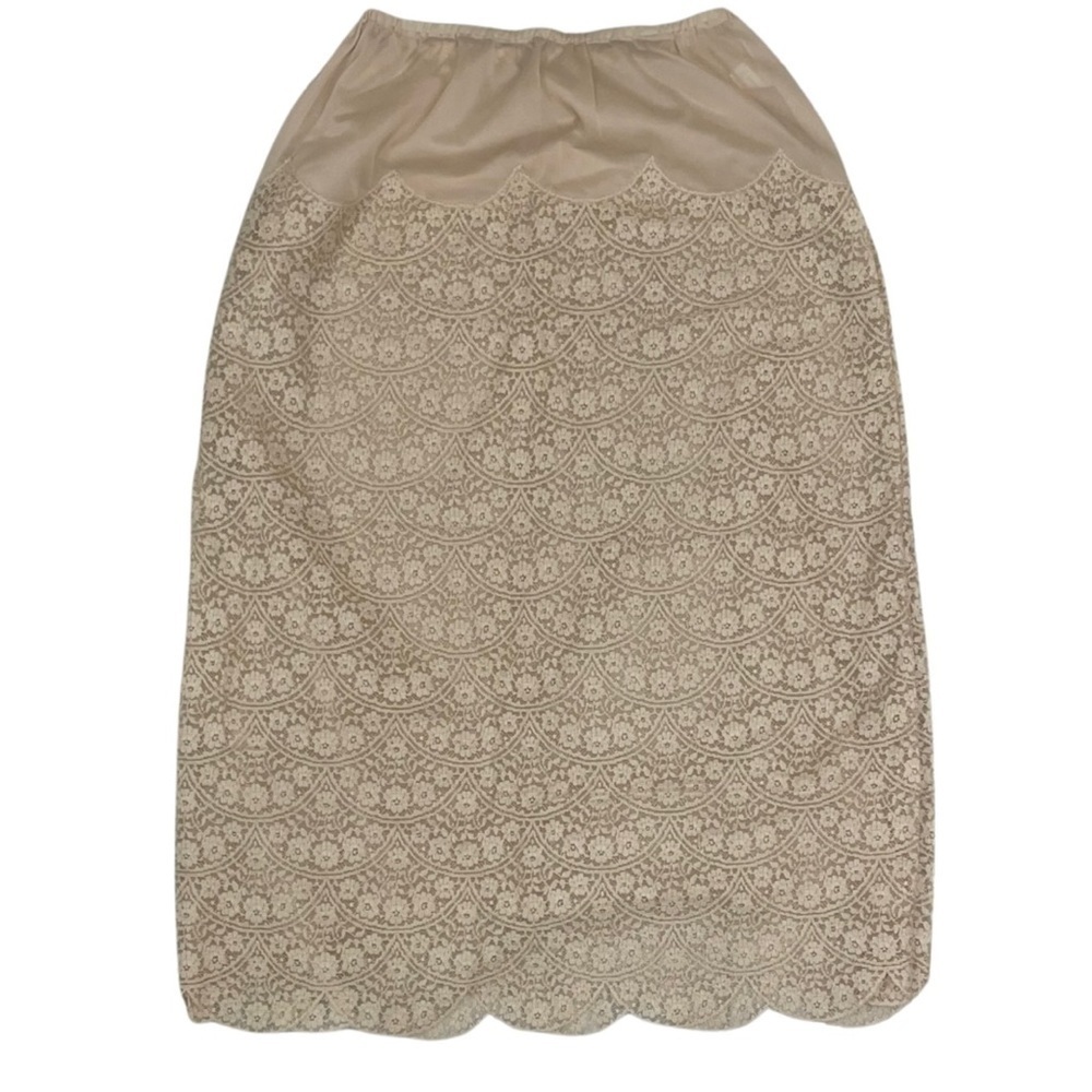 VINTAGE Van Raalte Floral Lace Fabulance Half Slip